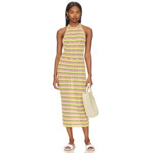 Solid & Striped The Kelly Dress - Multi Road Map Stripe - Small